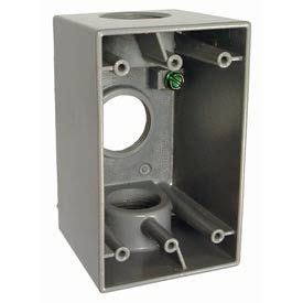 single gang deep box weather proof metal|exterior single gang electrical box.